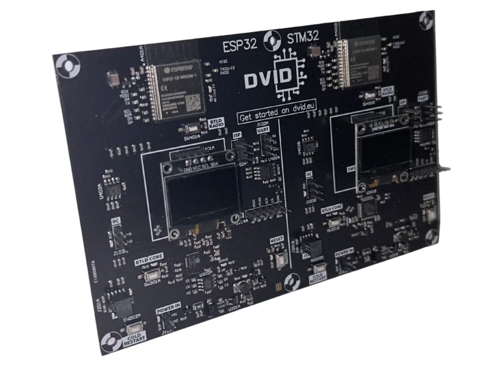 The DVID board designed and manufactured in Europe