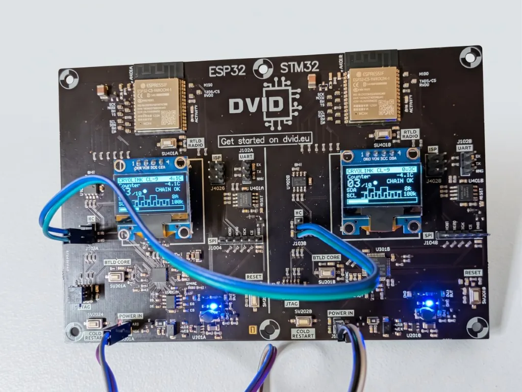 DVID training board for IoT security